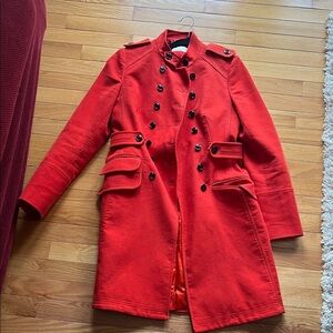 Karen Millen Vibrant Red Trench Coat